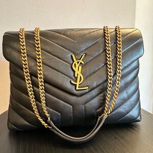 Saint Laurent Medium Loulou Metalassé Bag
